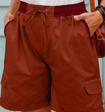 Cloé™ dames cargo broek met hoge taille