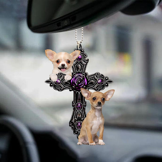 Chihuahua Pray For God autohanger