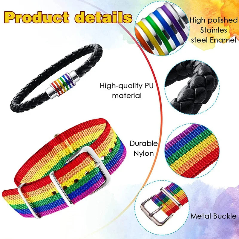 Lgbtq Regenboog Verstelbaar Armband